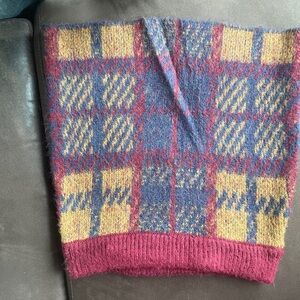 Source Unknown Multicolor Plaid Mini Skirt